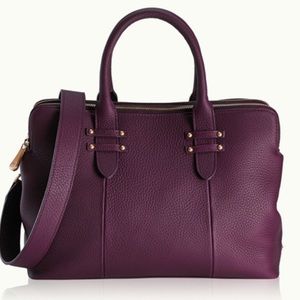 NWT➕Dust Bag Gigi New York Parker Satchel In Wine